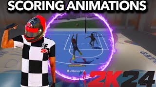 BEST SCORING MOVES NBA 2K24 (6’5-6’9) | dribble pull up, hop jumper, spin jumper & more