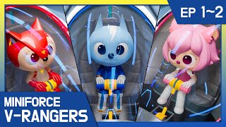 [Miniforce V-Rangers] ❇️ Introducing the V-Rangers! Miniforce Compilation Ep.1-2
