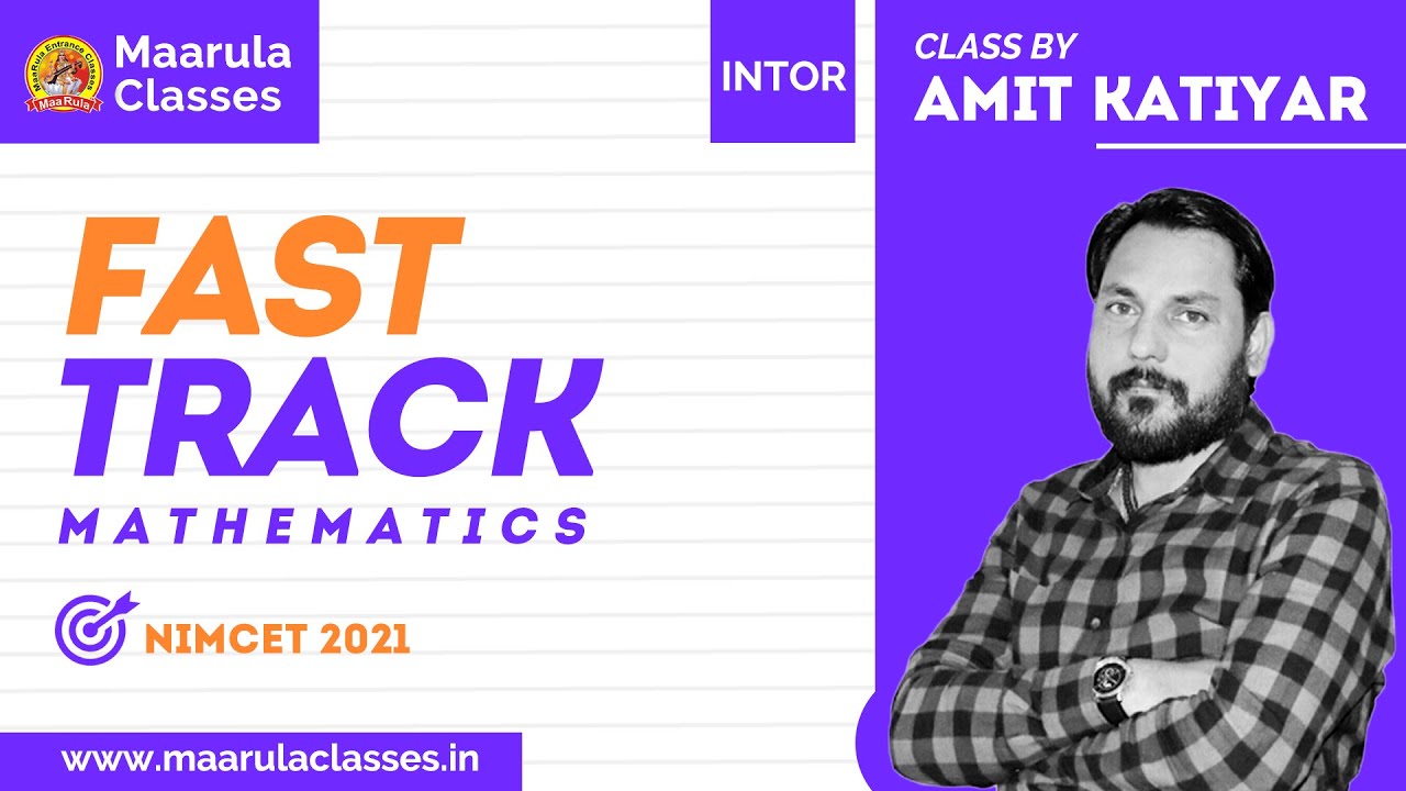 FAST TRACK SERIES | INTRO | PREPARATION PLAN | NIMCET COMPLETE COURSE ...