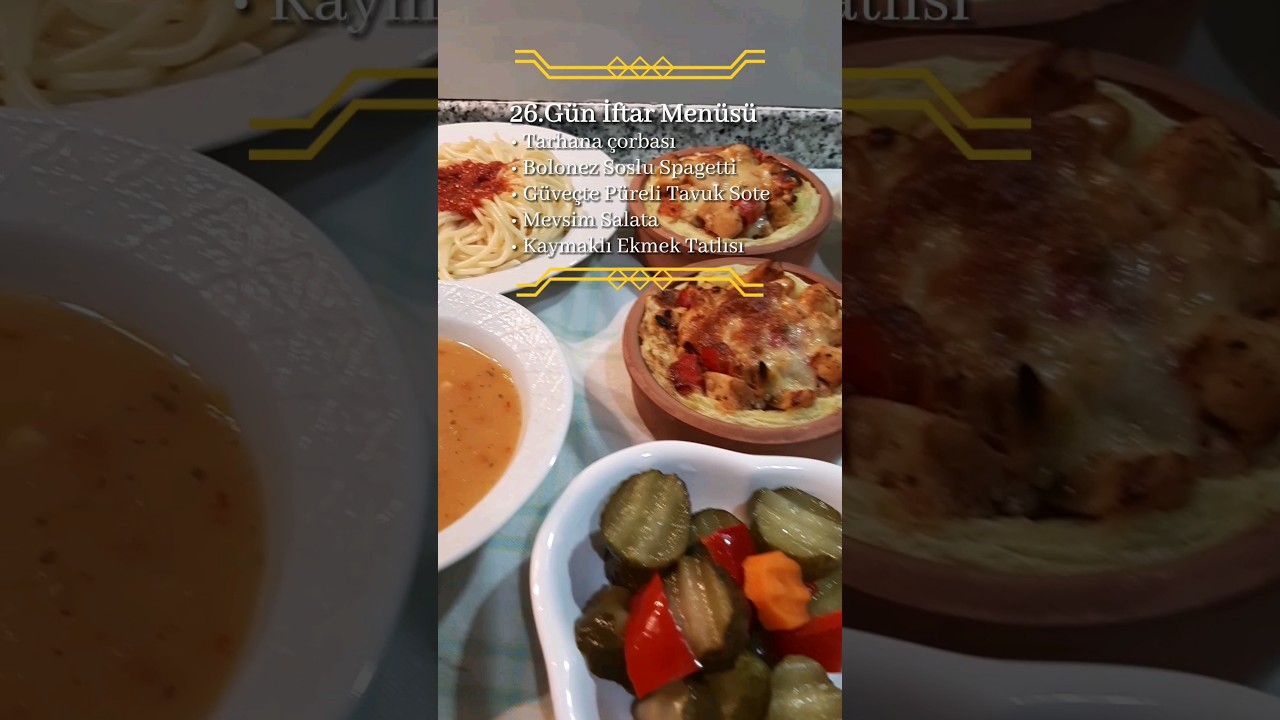 26.gün iftar menüsü ????   #shorts #keşfet #food #fypシ #ramadan #iftar #yemek #sahur #viral