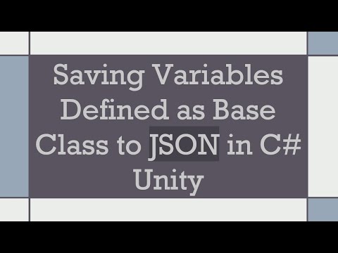 Saving Variables Defined