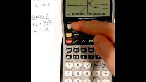 Year 13 Lesson 18 Staircase and Cobweb Diagrams and Iterative formula on your Graphical Calculator