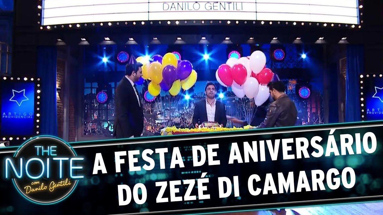juliana salazar A festa de aniversário do Zezé di Camargo | The Noite (10/08/17)