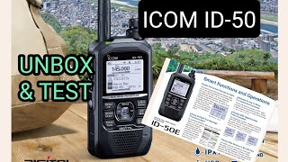 ICOM ID50 UNBOX & FULL OVERVIEW