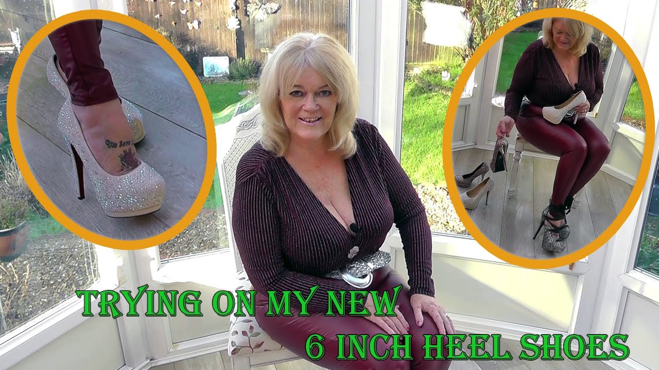 Trying on My New 6 inch Heel Shoes