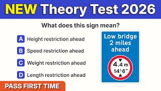 NEW Theory Test 2026 UK | UPDATED DVSA Styled Test Questions (Must Watch!) | PASS FIRST TIME
