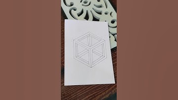How to draw  Hexagon / easy optical illusion#lines #optical #illusion #3d #hexagon #drawing #shorts