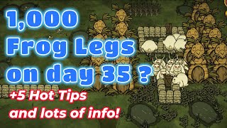 Can I get 1,000 Frog Legs by day 35 ? NEW Frog and Bunnyman Farm!
