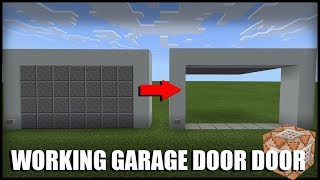 How to Make a Working Garage Door in Minecraft (Command Block)