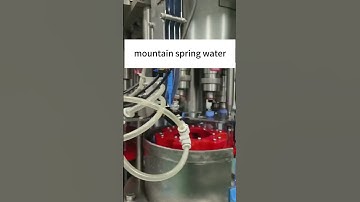 Mountain spring water filling machine #fillingmachine #filling #capping  #waterbottle #water