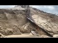 Villa Gesell. Así quedó la playa luego de la Fuerte Sudestada y crecida del mar. #villagesell