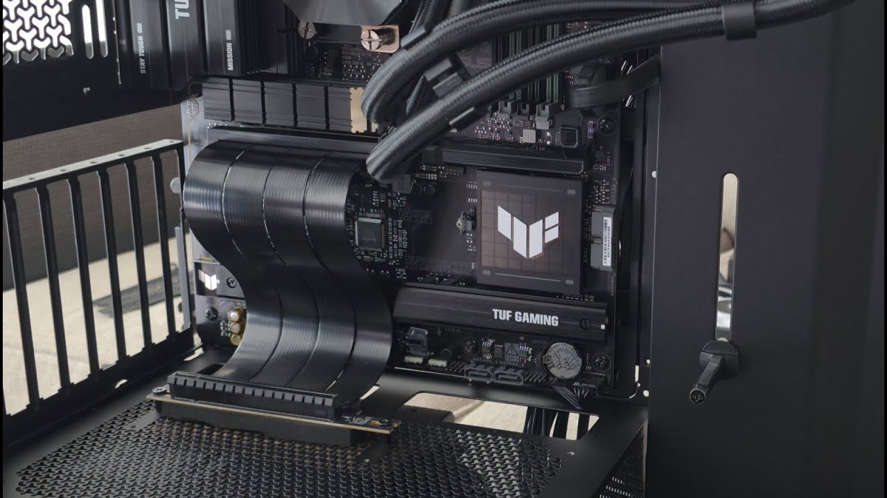 Riser Cable Install On The Corsair Frame 4000 Case