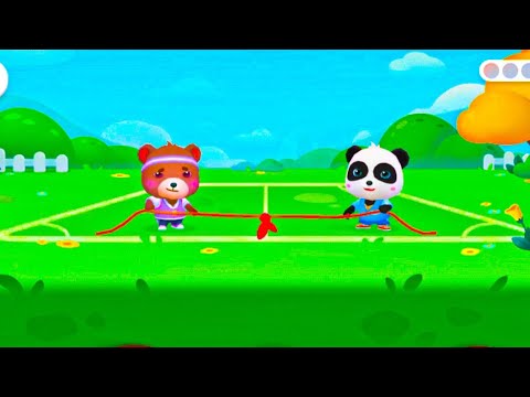 Baby panda and baby monkey rachi compation safety tips cortoon game ...
