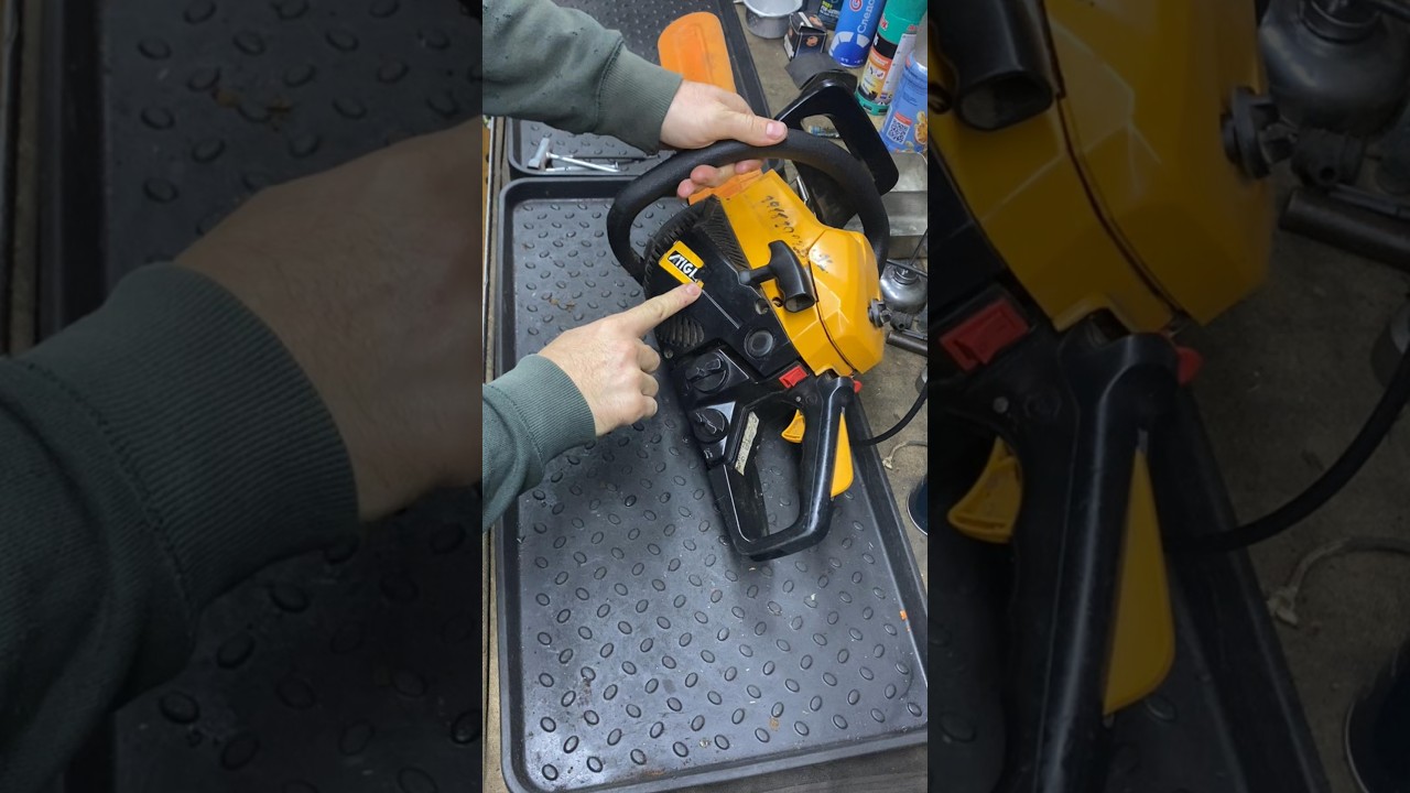 Stiga SP36 Italia, а карбюратор откручен