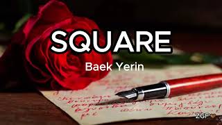 백예린 (Yerin Baek) - Square (2017) Lyrics