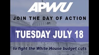 Message from APWU President Dimondstein: Federal Budget Call-in Day of Action