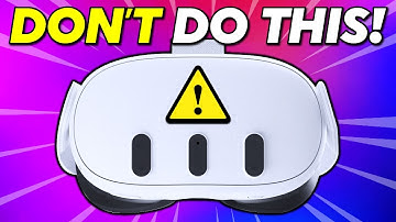 15 Things You Should NEVER do to your Quest 3 & Quest 3S. VR Tips and Tricks