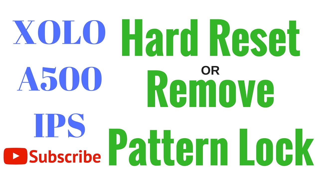 How to Hard Reset XOLO A500S IPS by GsmHelpFul