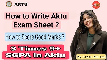 How to write Aktu Exam Sheet?| How to write Aktu Exam copy | How to improve SGPA in Aktu | Aktu |