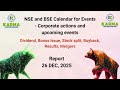 “NSE & BSE Events Calendar: Dividends, Bonus & Splits Explained