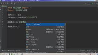 Pencereye Combobox ekleyelim Python Tkinter #32