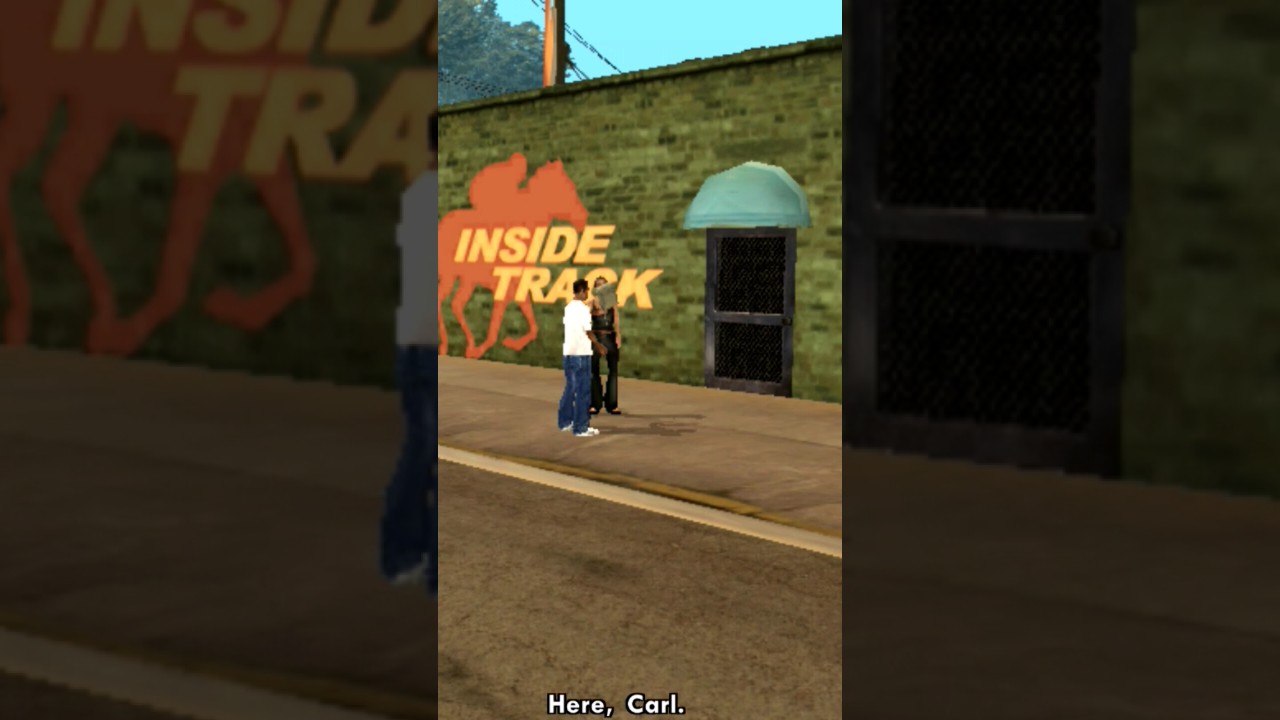 GTA SAN ANDREAS INSIDE TRACK ROBBERY 
