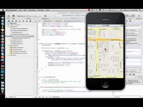 iPhone/iPad Tutorial & Lesson 21: MapKit using IB & Code - Part 2/2