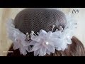 Сеточка на гульку из органзы,Hairnet on the bun organza, DIY,МК