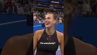 Aryna Sabalenkas Recruiting Pitch For Us Open Fans