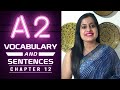 Learn German A2 level |  Chapter 12 Vocabulary &amp; their Usage in Sentences | Exam Preparation For A2