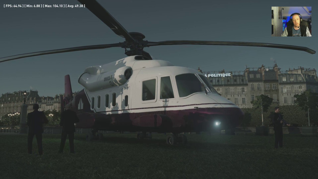 Hitman PC graphics options tested in game Vram usage