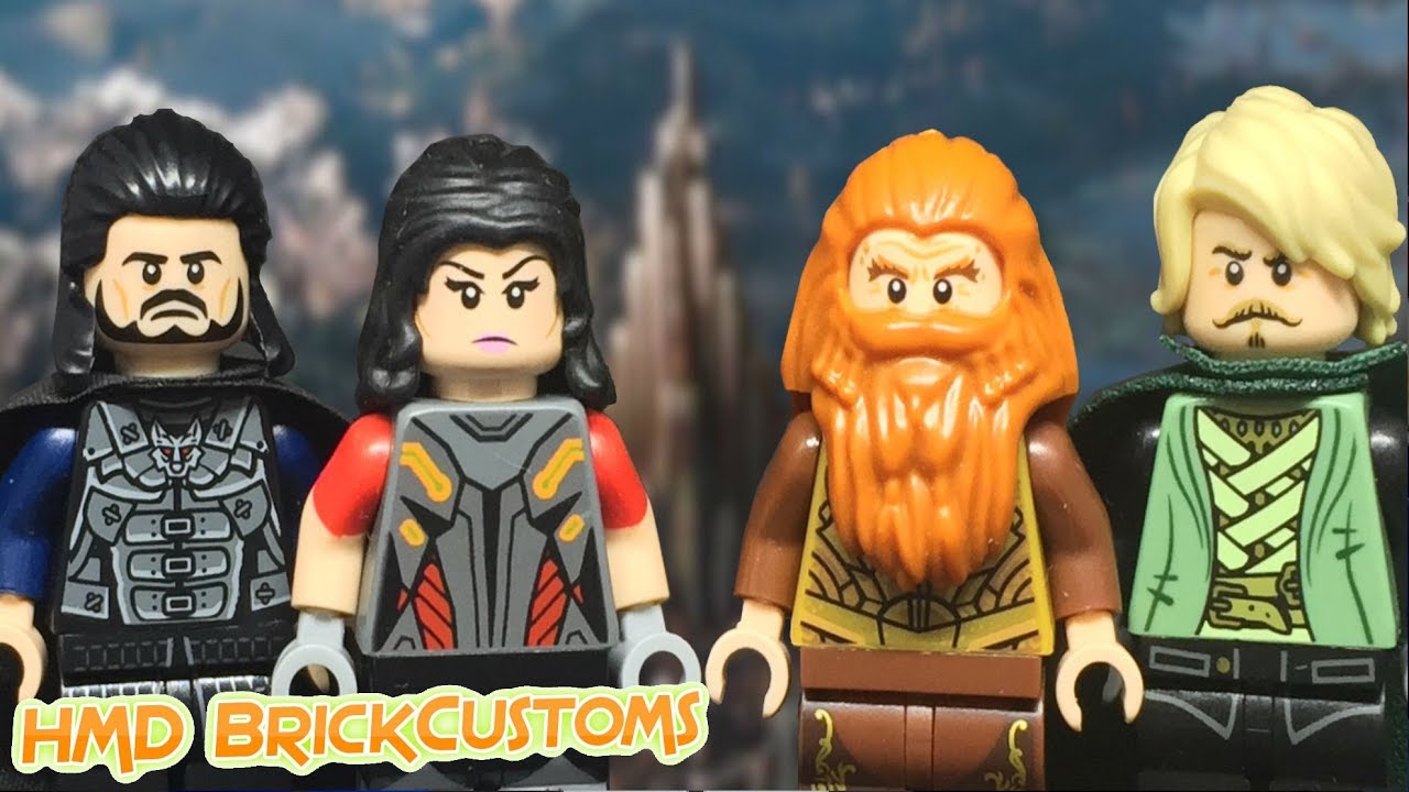 Custom LEGO Sif and the Warriors Three Marvel -