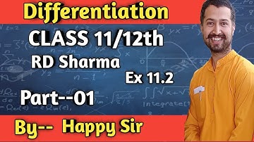 Differentiation (RD SHARMA)  CLASS XII  EX.11.2