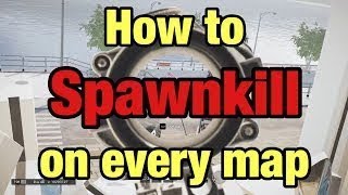RainbowSix Siege Spawnkill Glitch! Tachanka! All MAPS!!!!!