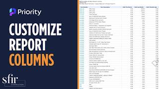 Celebrity How to Customize Report Columns in Priority ERP Profile