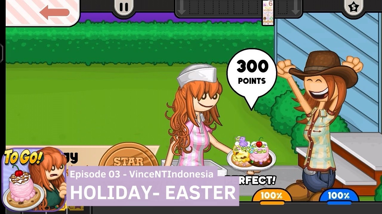 Papa's Scooperia To Go! - Easter - YouTube