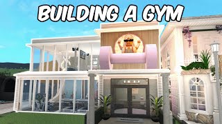 BUILDING a GYM in my BLOXBURG TOWN