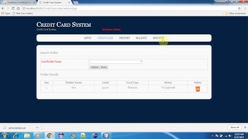 Credit Card Management System