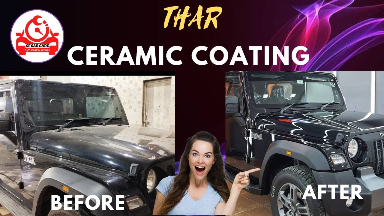 Mahindra Thar Ceramic Coating at SF Car Care Luxury Car Ceramic Coating