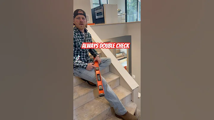 How-To double check the angle of a staircase #construction #welding #diy #howto #viralshorts #tools