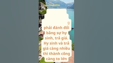 Trên bước đường thành công không có dấu chân của kẻ lười biếng