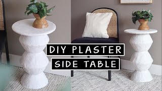 DIY Table with Dollar Store items! (diy plaster table for $25)