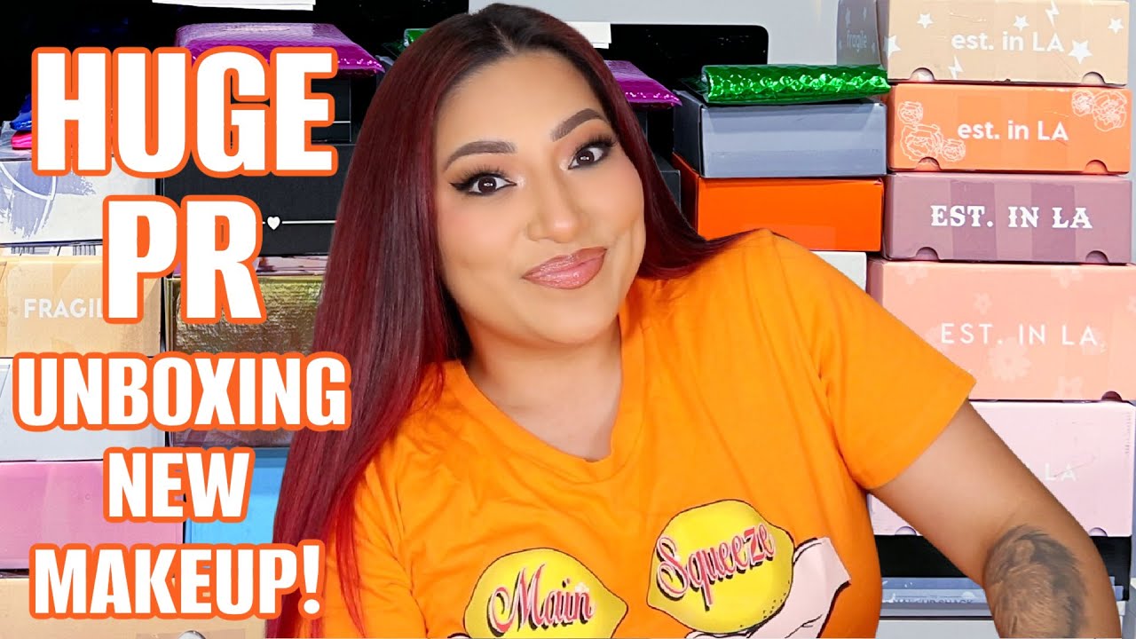 HUGE MAKEUP PR MAKEUP UNBOXING 2022 NEW MAKEUP RELEASES!
