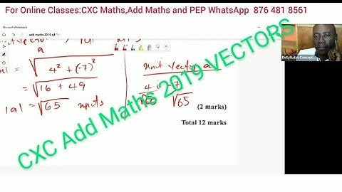 CXC CSEC May 2019 Add Maths p2 web #cxc #csec #maths #mathematics #tutorial
