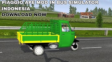 PIAGGIO Ape Mod In Bus Simulator Indonesia - Bussid Bus Mod - Bussid Car Mod - Bussid Autorickshaw