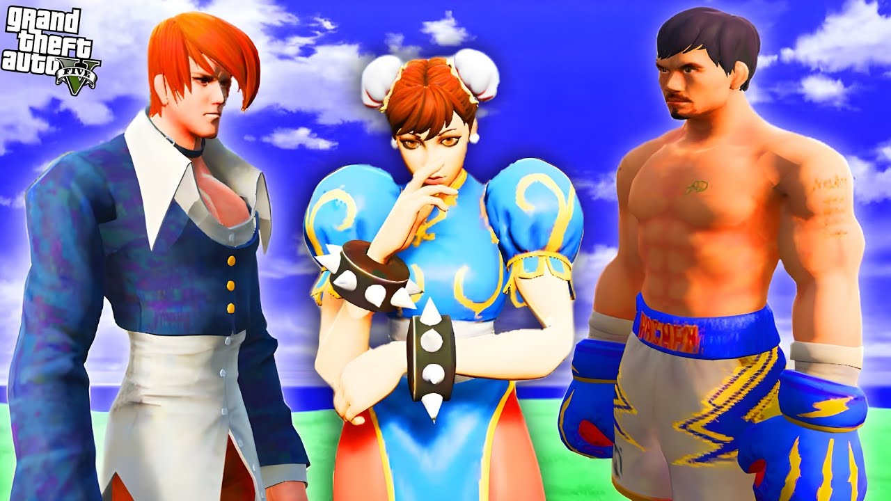 တရုတ်မလေး Wanwanအတွက် Chouနဲ့ Paquitoတို့ရဲ့အချစ်တိုက်ပွဲ/ Mobile Legends in GTA V