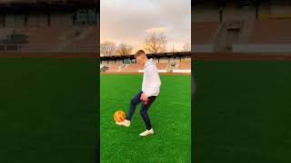 Skills with a FOOTBALL OUT OF GUMMY BEAR ! #football #soccer #footballbeat #Shorts
