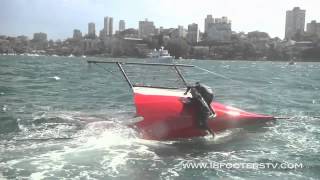 2012 AEG 3 Buoys 18 Footers Race 5 Carnage.