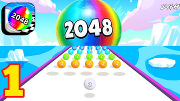 Ball Run 2048 - Gameplay Walkthrough (Android, iOS) Part 1 | Level 1 - 22
