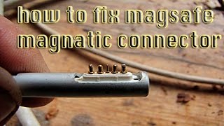 How to fix apple magsafe magnatic connector L-style with pin stucked, not charging